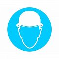 Знак М02. "Работать в защитной каске (шлеме)"