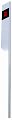 Металлический жесткий дорожный сигнальный столбик ГОСТ 50970-2011 тип С1