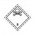 Знак опасности "Воспламеняющиеся (горючие) газы" 2 класс